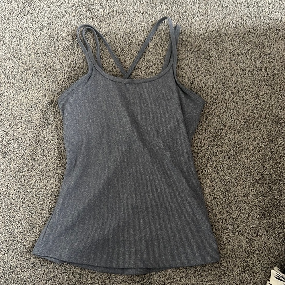 Grey athletic tank